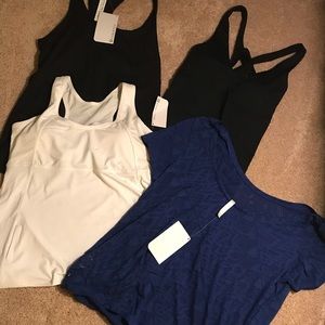 4 FABLETIC TOPS NWT FOR $35!!!!